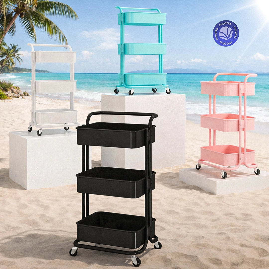 EASYMOVE – Chariot de rangement mobile 3 niveaux