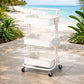 EASYMOVE – Chariot de rangement mobile 3 niveaux
