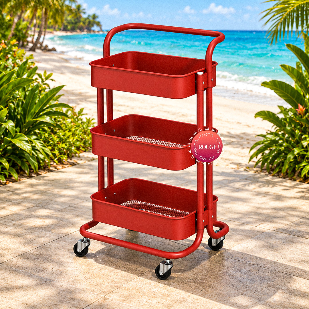 EASYMOVE – Chariot de rangement mobile 3 niveaux