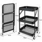 Chariot de rangement pliable à 3 niveaux